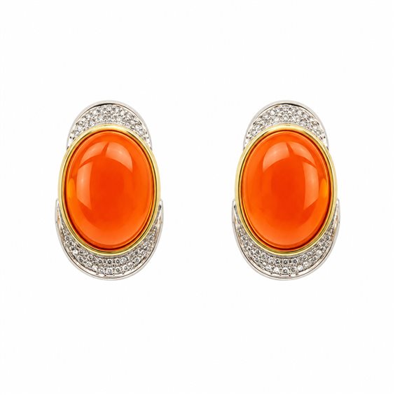 Ohrringe Cianfrone Gioielli Dame in Gold Corallo OROR-123-198 - OROR-123-198